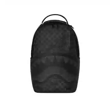 SPRAYGROUND Shark Logo Checkerboard Backpack Black Gray