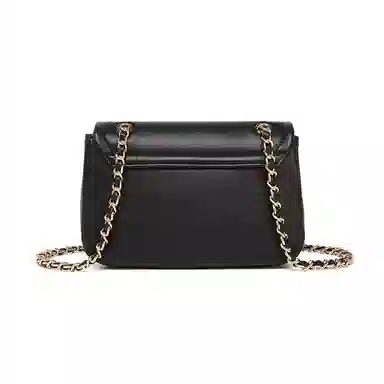 红蜻蜓 爱心设计通勤日常百搭气质小众设计 合成革 单肩包 常规 女款 黑色/咖啡色