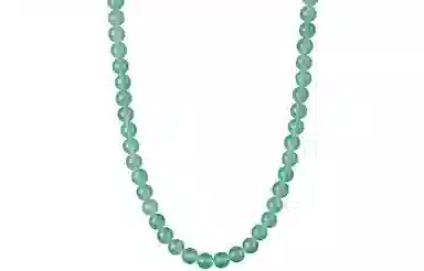 石头记 能量疗愈 守护转运 水泥退散 绿色串珠锁骨链 国风古韵优雅气质 寓意轻奢小众设计高级感配饰 #好运 东陵玉 项链 女款