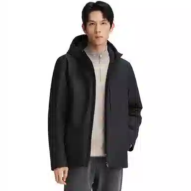 波司登 经典商务保暖连帽羽绒服 男款