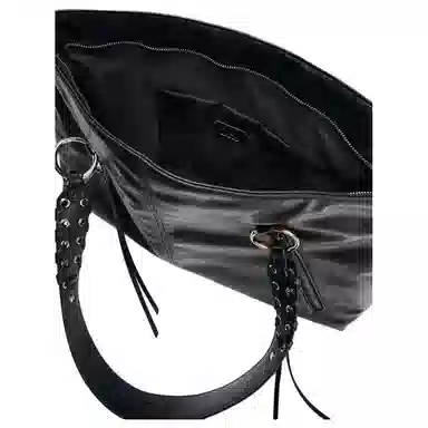 ZARA Woven Fringe Tote Bag