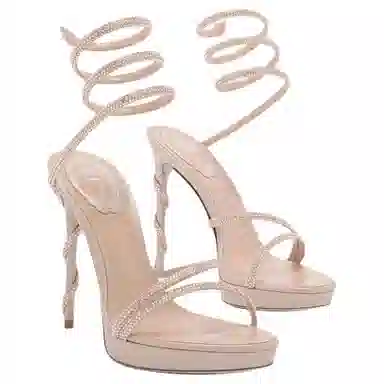 RENE CAOVILLA Margot Nude 12cm