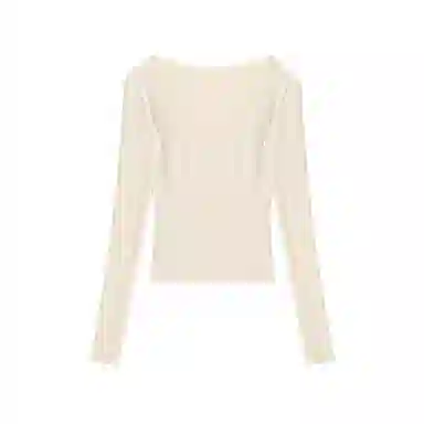 YGPRW U-Neck Pocket Long Sleeve Tee