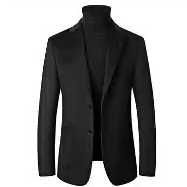 轻奢高端商务休闲百搭保暖羊绒羊毛呢西服外套西装 男款