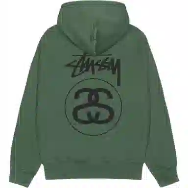 Stussy FW25 Stock Link Zip Hoodie Pigment Dyed