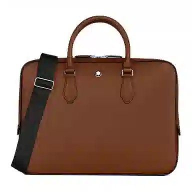 Montblanc Meisterstück Classic Leather Briefcase Maple Brown