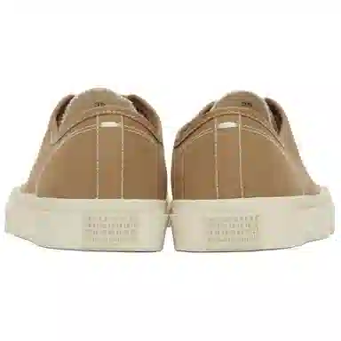 Maison Margiela Tabi Low Canvas Sneakers Light Brown