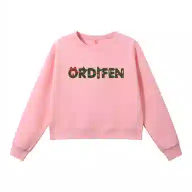 欧迪芬 美式复古高街短款无帽圆领上衣显瘦小个子百搭运动宽松休闲修身舒适亲肤卫衣 女款