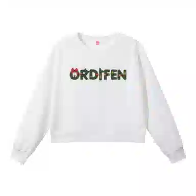 欧迪芬 美式复古高街短款无帽圆领上衣显瘦小个子百搭运动宽松休闲修身舒适亲肤卫衣 女款