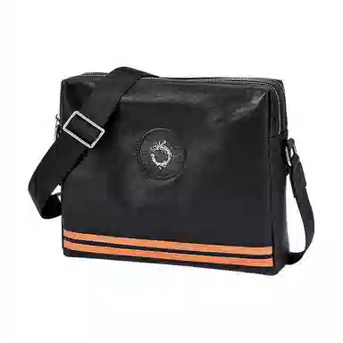 VIHUS Striped Crossbody Bag Black