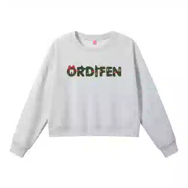 欧迪芬 美式复古高街短款无帽圆领上衣显瘦小个子百搭运动宽松休闲修身舒适亲肤卫衣 女款