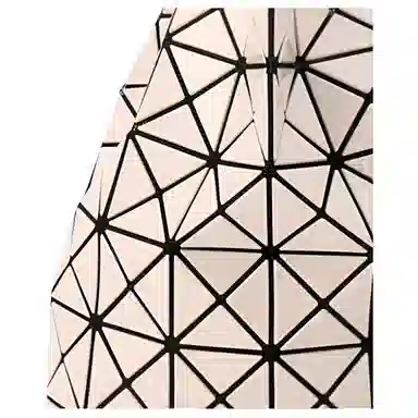 ISSEY MIYAKE Prism Ring Bucket Bag Beige