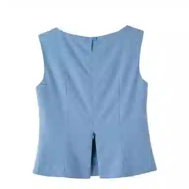 晚白 收腰显瘦百搭亚麻衬衫 女款