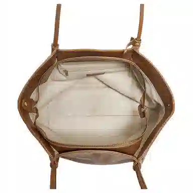 百思图 优雅复古简约百搭舒适时尚 人造革 单肩包 大号 女款 棕色/黑色