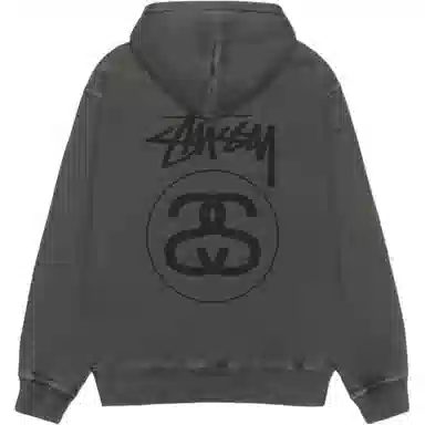 Stussy FW25 Stock Link Zip Hoodie Pigment Dyed