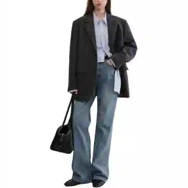 Dunst RELAXED FLARE JEANS CLASSIC BLUE