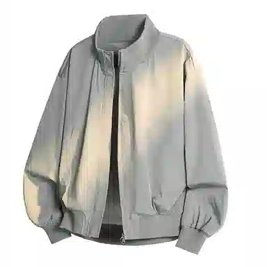 布客行 美式复古简约廓形短款宽松工装休闲飞行棒球夹克 男女同款