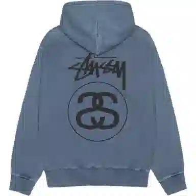 Stussy FW25 Stock Link Zip Hoodie Pigment Dyed