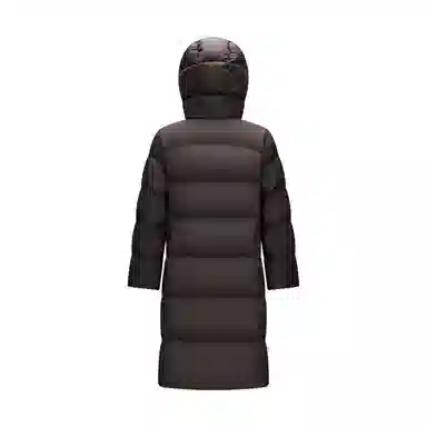 森马 超级植物系列 纯色防水加厚保暖连帽中长款羽绒服 女款