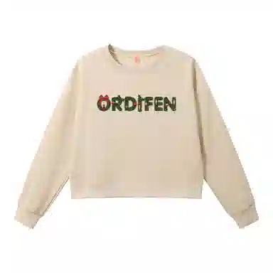 欧迪芬 美式复古高街短款无帽圆领上衣显瘦小个子百搭运动宽松休闲修身舒适亲肤卫衣 女款