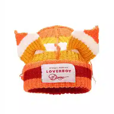 Oxygen Cherry Pig Ear Knit Hat