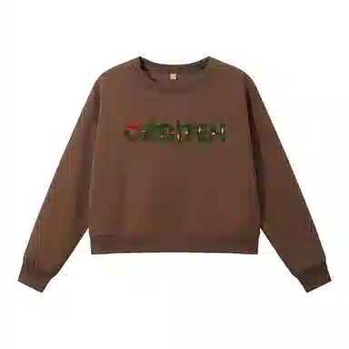 欧迪芬 美式复古高街短款无帽圆领上衣显瘦小个子百搭运动宽松休闲修身舒适亲肤卫衣 女款