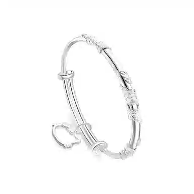 【 吸金招财猫】 琉堇 繁花似锦猫咪 新中式萌趣优雅创意气质浪漫小众设计高级感精致甜美可爱素圈 限定周年礼盒 合金 开口可调节 女款