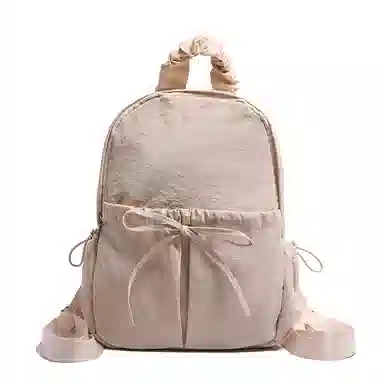 醇龙 时尚简约纯色百搭高级感 尼龙 双肩包 女款 多色