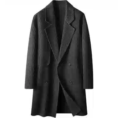 SENJIALUO Double-Breasted Wool Coat