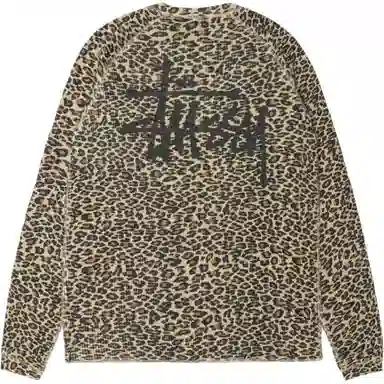 Stussy FW24 RAGLAN THERMAL LS CREW logoT
