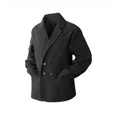 MEONBEON Vintage Plaid Double-Breasted Blazer