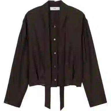 Dunst TIE BLOUSE BROWN