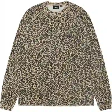 Stussy FW24 RAGLAN THERMAL LS CREW logoT