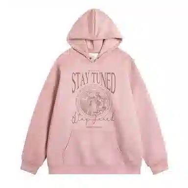 悍戈 美式复古简约舒适慵懒通勤百搭连帽套头卫衣 男女同款