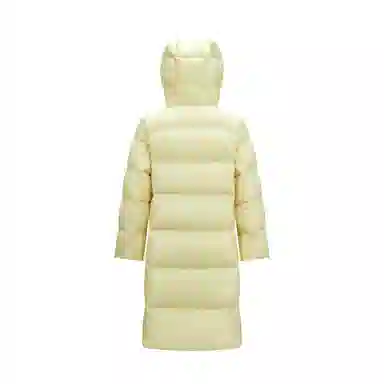 森马 超级植物系列 纯色防水加厚保暖连帽中长款羽绒服 女款