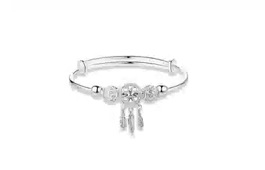 迎百宝 梦游仙境新中式国潮高级感梦幻甜美捕梦网 灵动优雅氛围感双层叠戴 合金 手镯 女款