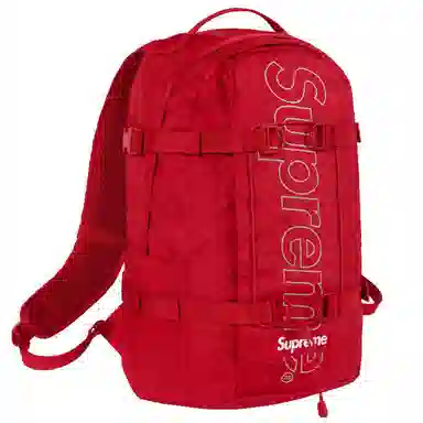 Supreme FW18 Backpack Red Logo PVC