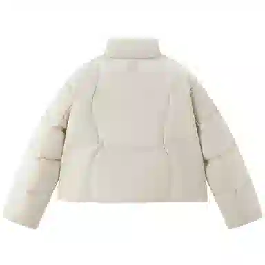 太平鸟 纯色保暖短款立领面包服羽绒服 女款