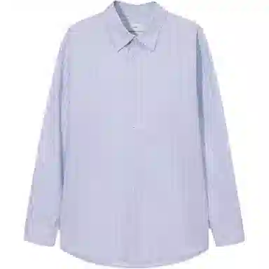 Dunst UNISEX INFORMAL SHIRT BLUE GREY STRIPE