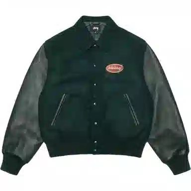 Stussy FW25 GLOBE VARSITY JACKET