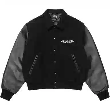 Stussy FW25 GLOBE VARSITY JACKET