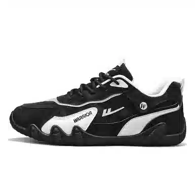 Warrior Mid Casual Sneakers Black White