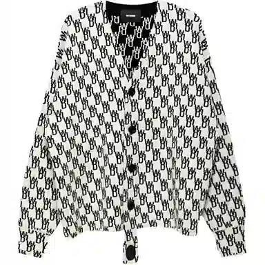 WE11DONE V-Neck Sweater White