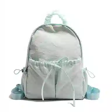 醇龙 时尚简约纯色百搭高级感 尼龙 双肩包 女款 多色