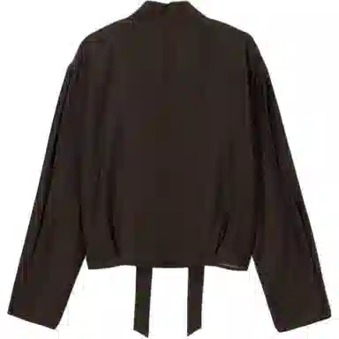 Dunst TIE BLOUSE BROWN