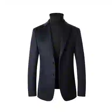 轻奢高端商务休闲百搭保暖羊绒羊毛呢西服外套西装 男款