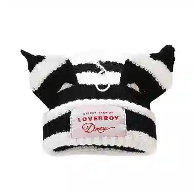 Oxygen Cherry Pig Ear Knit Hat