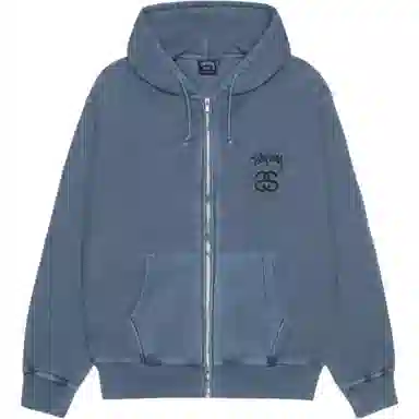 Stussy FW25 Stock Link Zip Hoodie Pigment Dyed