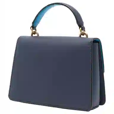PINKO Mini Leather Shoulder Bag Blue