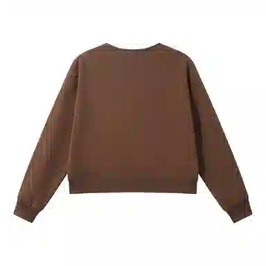 欧迪芬 美式复古高街短款无帽圆领上衣显瘦小个子百搭运动宽松休闲修身舒适亲肤卫衣 女款